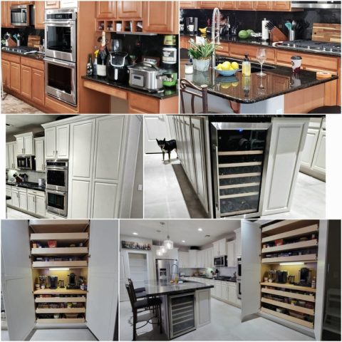 Maple before after kitchen by Restyle Junkie